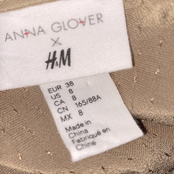 Anna Glover x H&M collaboration green top size 8 - Picture 3 of 4